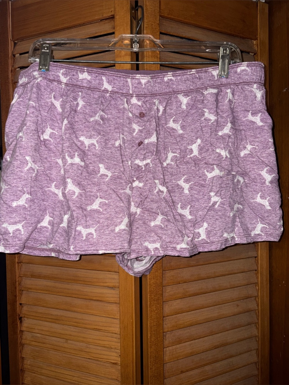 PINK sleep shorts.